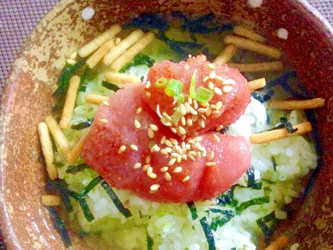 夜食に☆辛子明太子のお茶漬け